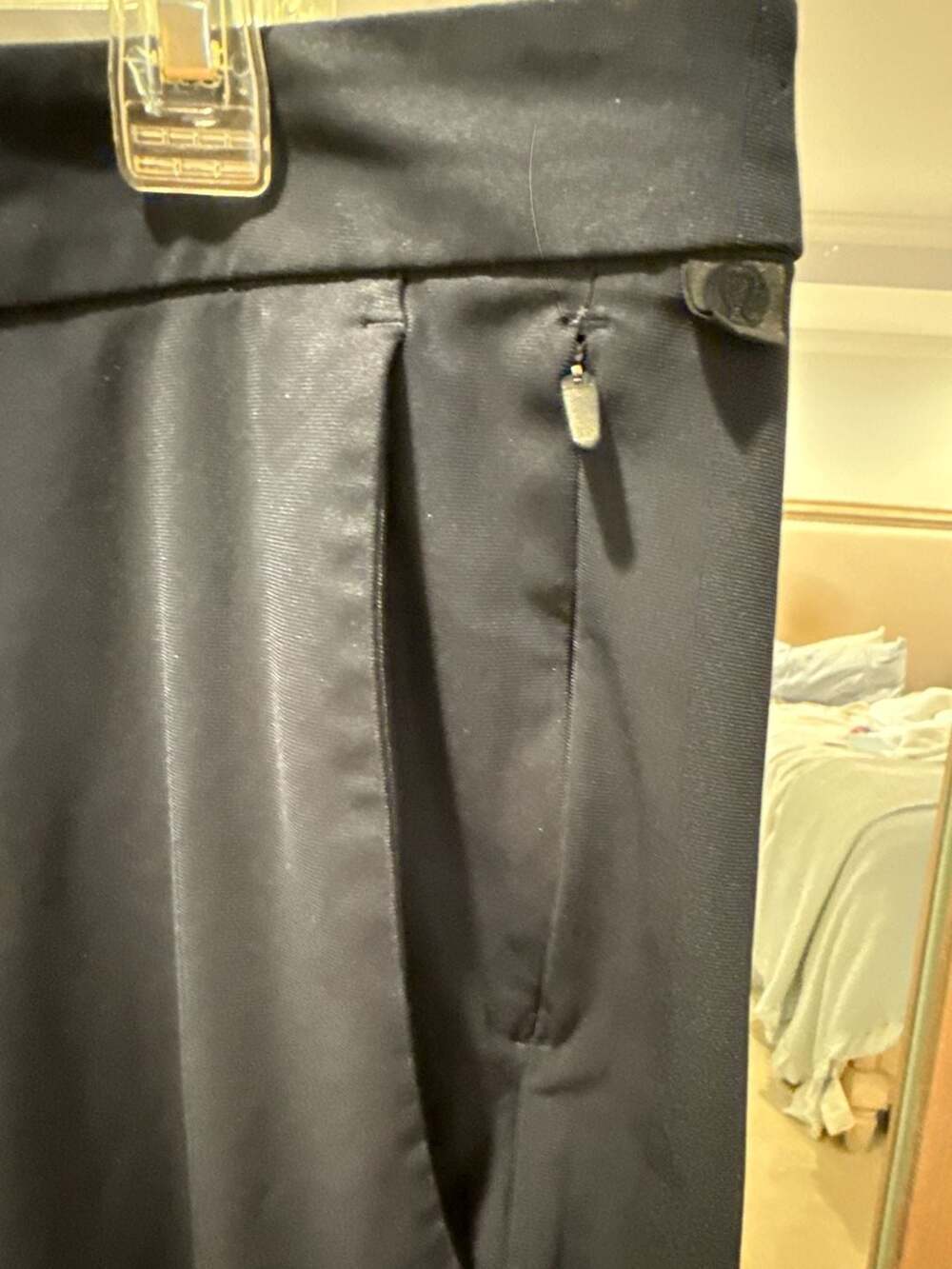 Lululemon Men's Commission Pant Slim Warpstreme Navy Blue Size 38 - Picture 11 of 13